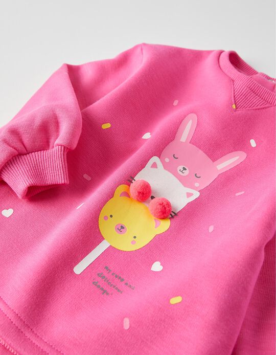 Sweatshirt for Baby Girls 'Dango', Pink