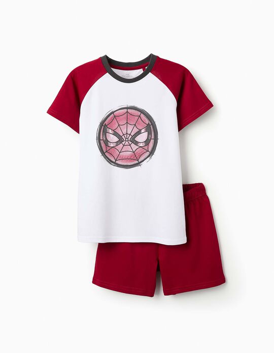 Comprar Online Pijama de Algodão para Menino 'Spider-Man', Branco/Vermelho