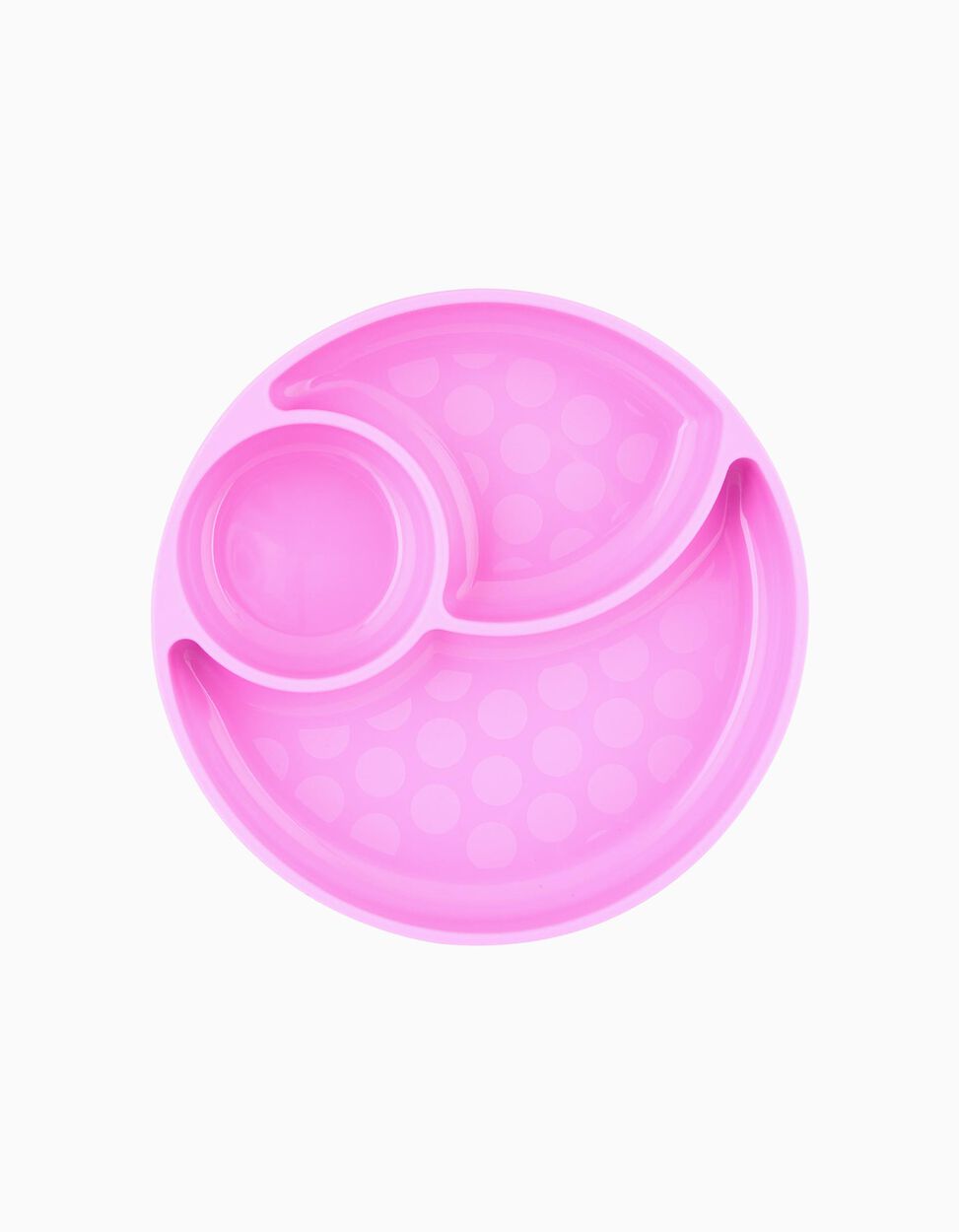 Plato con Compartimentos de Silicona Eat Easy Chicco Pink