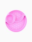 Silicone Plate with Sections, Eat Easy by Chicco, Pink