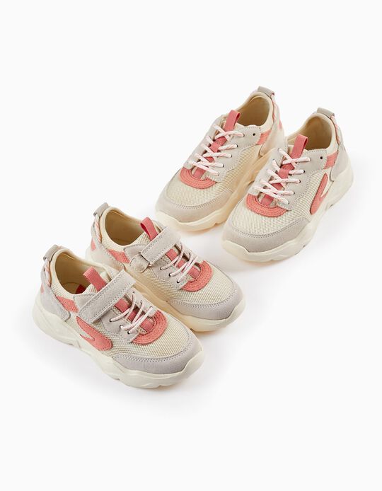 Trainers for Girls 'ZY Superlight', Beige/Light Grey/Pink