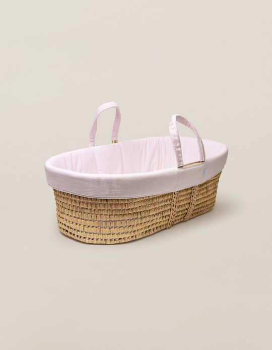 Wicker Carrycot Essential Pink Zy Baby