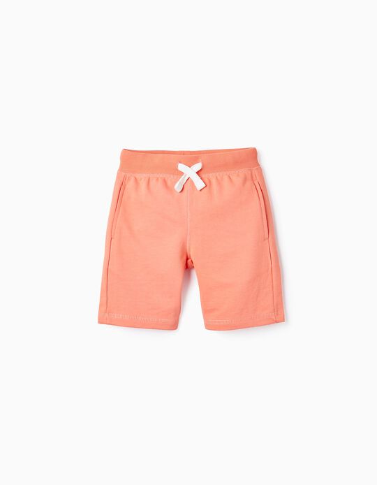 Shorts de Algodón para Niño, Coral
