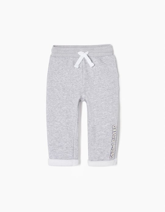 Trousers with Thermal Effect for Baby Boys 'Snow Board', Grey