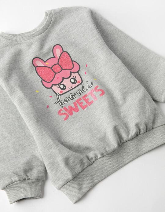 Sweat Fille 'Sweets', Gris