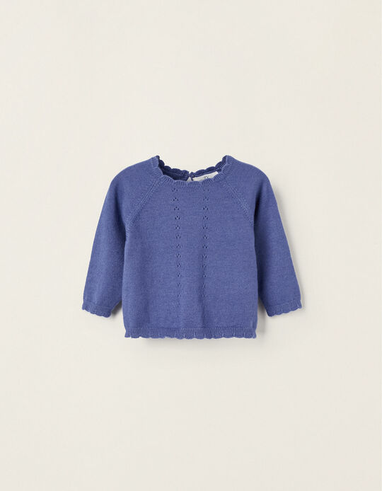 Comprar Online Camisola de Malha para Recém-Nascida, Azul