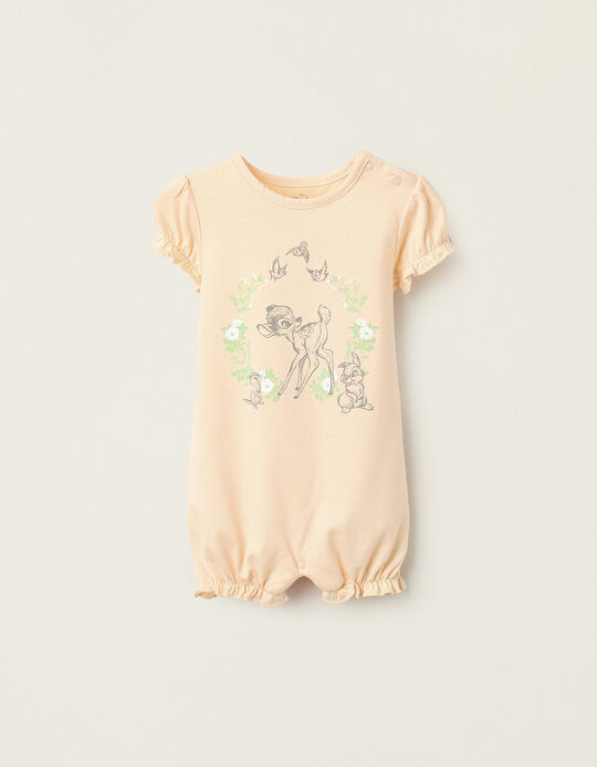 Comprar Online Pijama-Macacão de Algodão para Bebé Menina 'Bambi', Coral