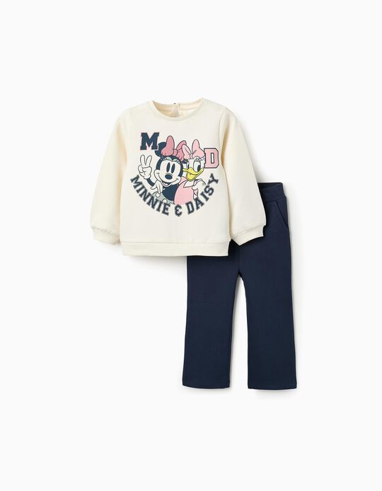 Buy Online Sweatshirt + Flared Trousers for Baby Girls 'Minnie', Beige/Blue