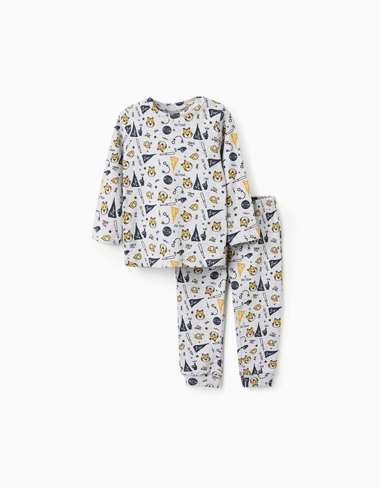 Comprar Online Pijama Canelado para Bebé Menino 'Tigre', Cinza