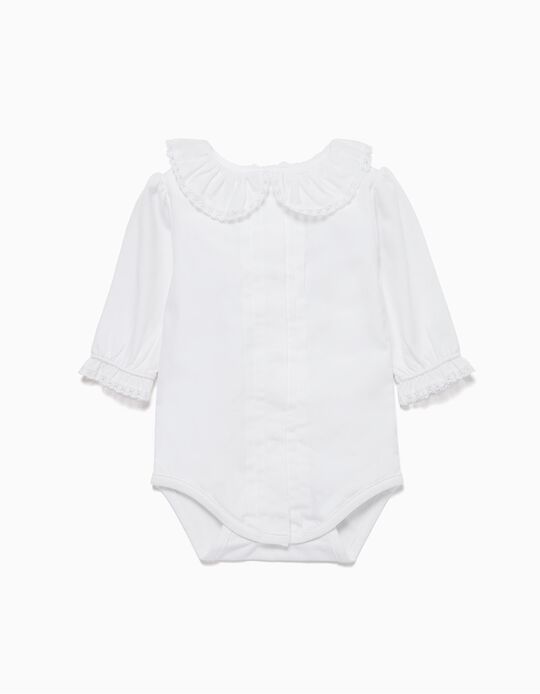 Combined Bodysuit with Ruffles for Baby