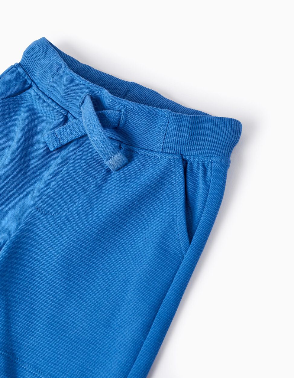 Buy Online Cotton Piqué Shorts for Baby Boys, Blue