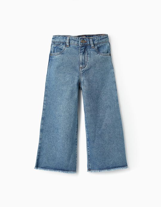 Denim Trousers for Girls 'Wide Leg', Blue