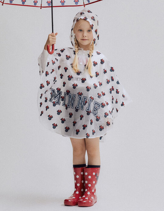 Rain Poncho for Baby and Girls 'Minnie', Transparent