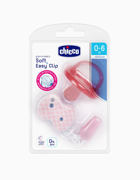 Clip & Silicone Dummy Set 0-6M by Chicco