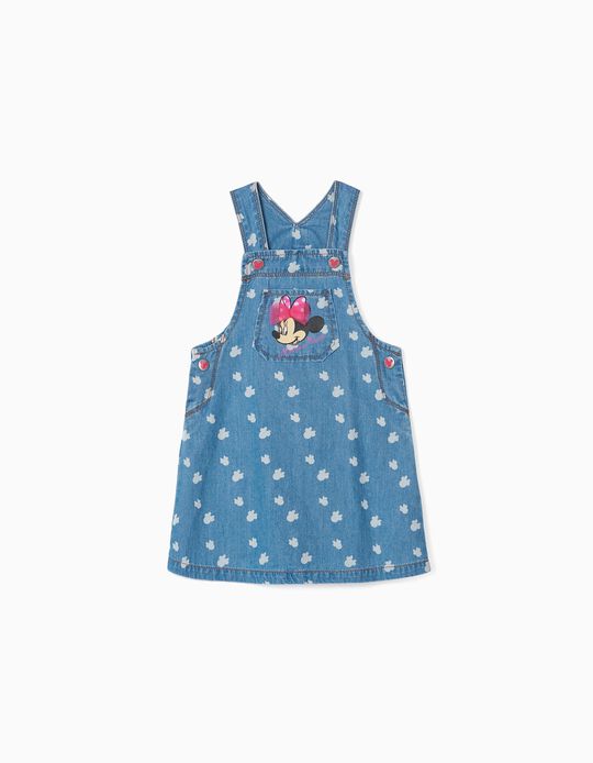 Denim Pinafore Dress for Baby Girls 'Minnie', Blue