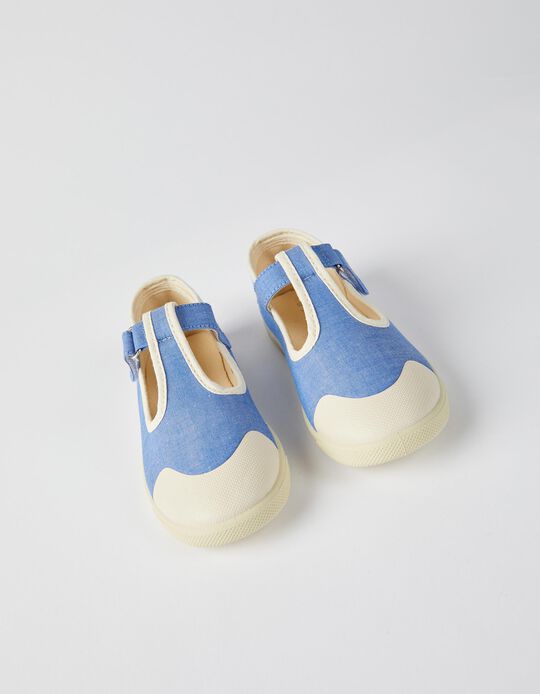 Retro Ballet Pumps for Girls 'Zy Delicious', Blue