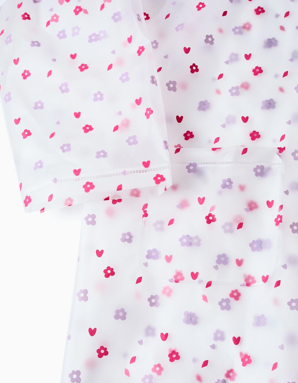 Comprar Online Capa de Chuva Floral para Menina, Transparente