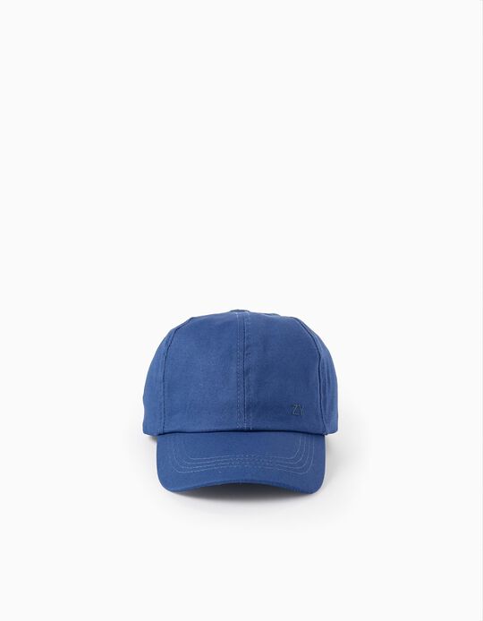 Cotton Cap for Boys 'ZY', Dark Blue