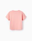 Comprar Online T-shirt De Algodão com Missangas para Menina 'Vista Hermosa', Rosa