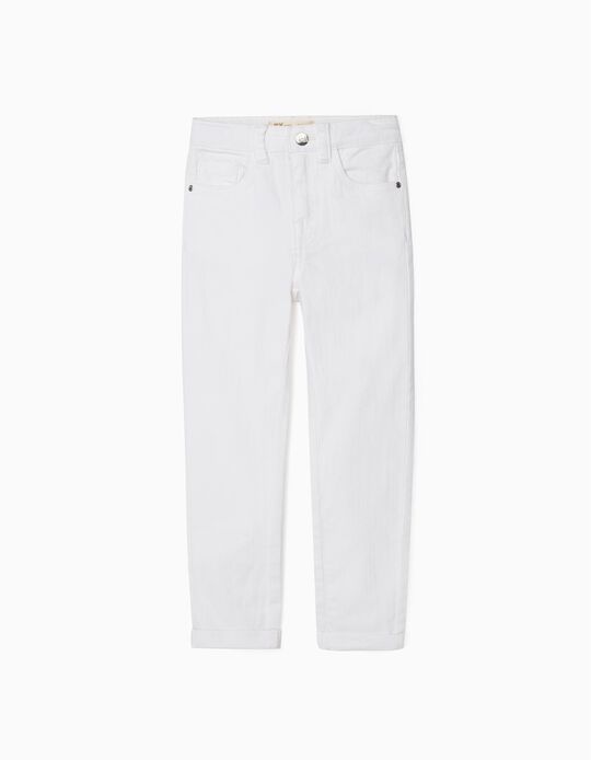 Trousers for Girls 'Skinny fit', White