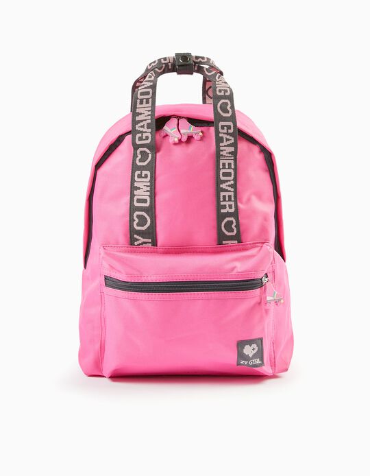 Backpack with Handles for Girls 'OMG', Pink