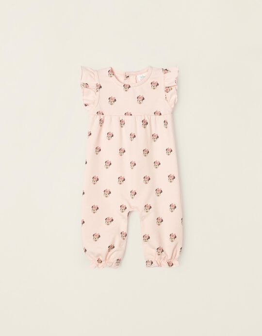 Jumpsuit for Newborn Baby Girls 'Minnie', Pink