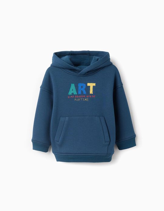 Comprar Online Sweatshirt Cardada para Bebé Menino 'Art', Turquesa