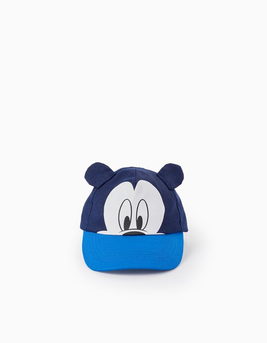 Cap with Ears for Baby Boys 'Mickey', Blue
