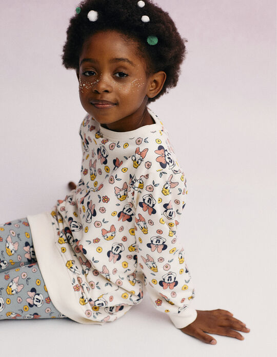 Cotton Dress for Girls 'Minnie & Daisy', Beige