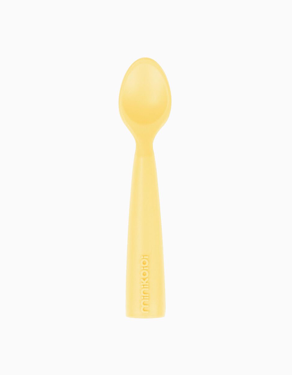 Silicone Spoon Minikoioi Spoon Woody Yellow 6M+