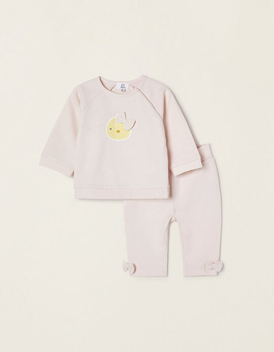 Set Jumper and Trousers for Newborns 'Duck', Pink