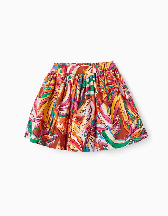 Skirt with Pattern for Girls, Multicolour