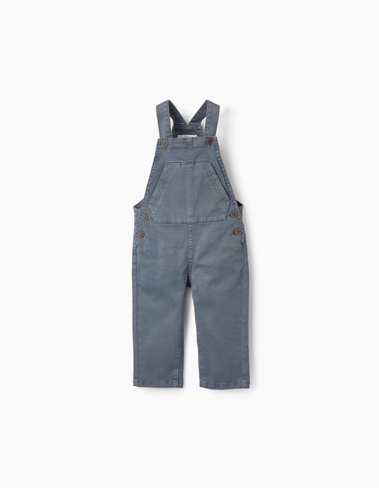 Buy Online Twill Dungarees for Baby Boys, Blue