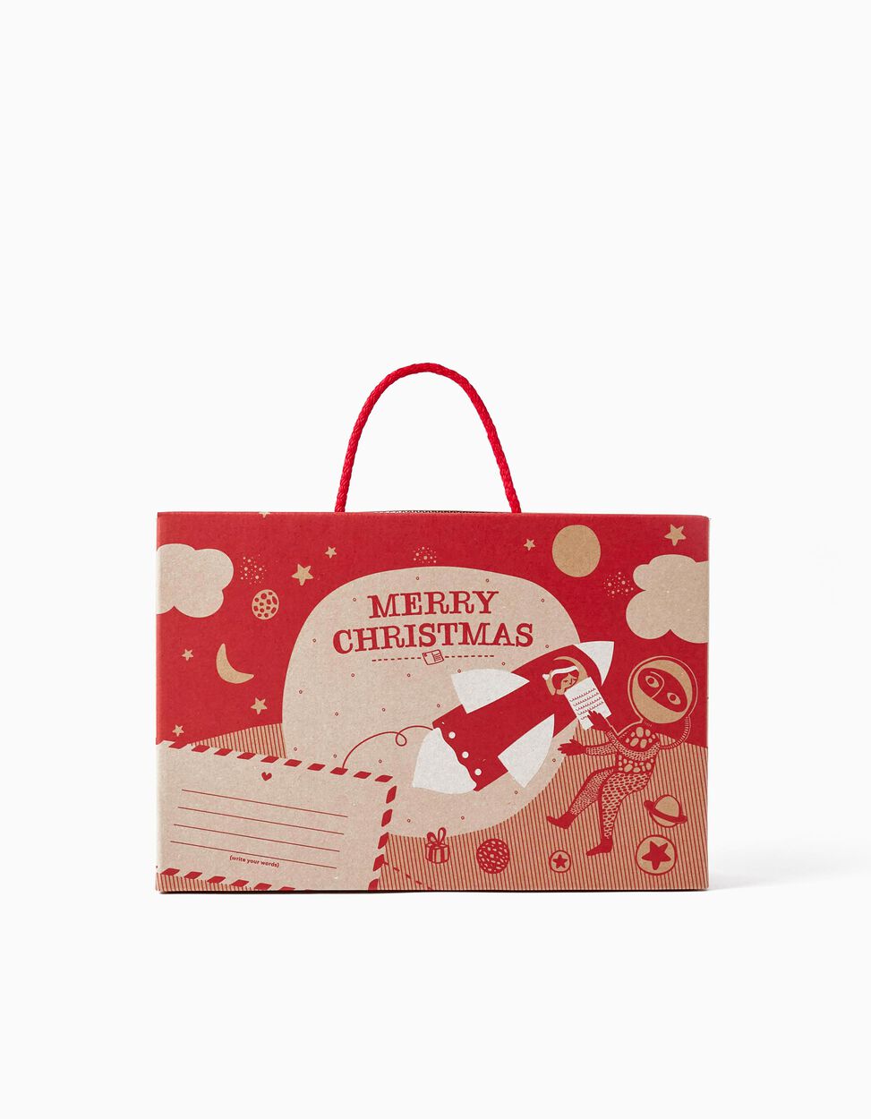buy.online Small Gift Box 'ZY - Merry Christmas', Red