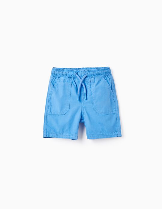 Cotton Shorts for Baby Boys, Blue