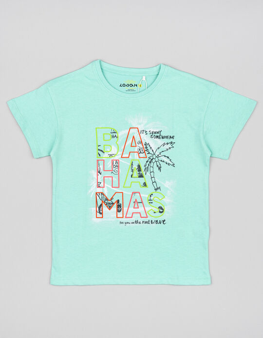 Comprar Online T-shirt de Algodão para Menino 'Bahamas', Azul