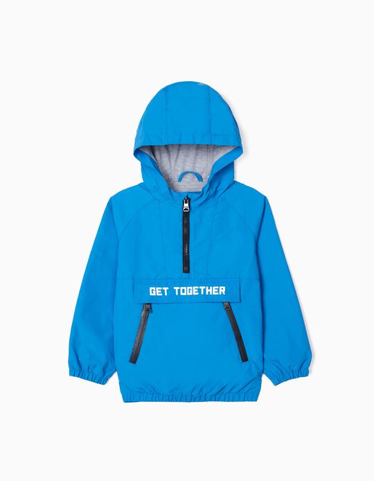 Sweat-Shirt Imperméable Garçon 'Get Together', Bleu