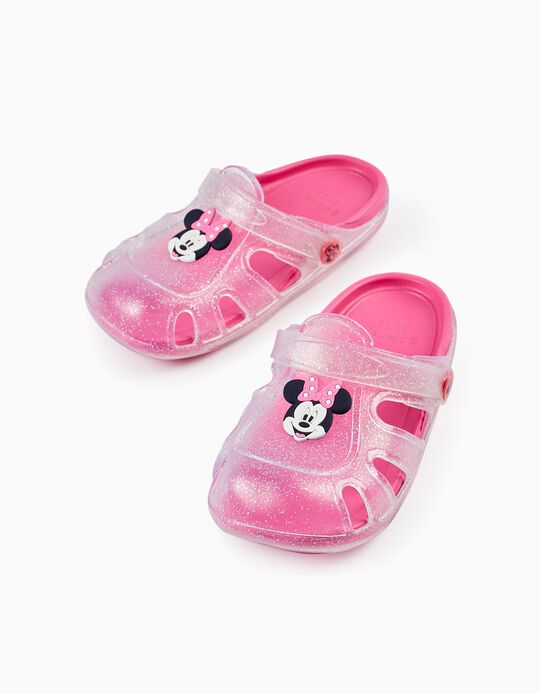 Clogs Sandals for Girls 'Minnie - ZY Delicious', Transparent/Pink