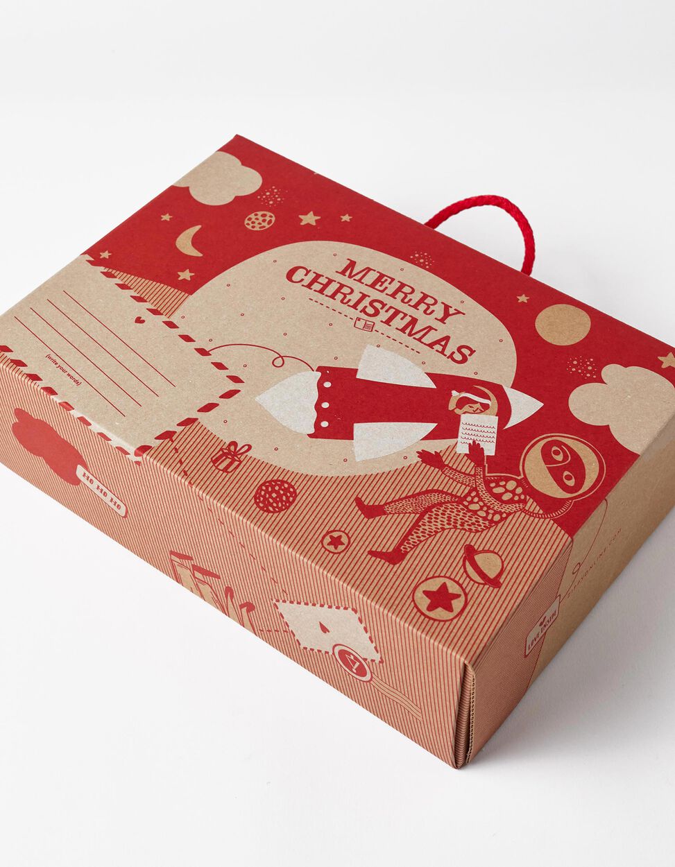 buy.online Small Gift Box 'ZY - Merry Christmas', Red