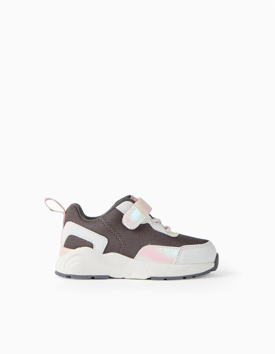 Trainers for Baby Girls 'Superlight Runner', Grey/Pink
