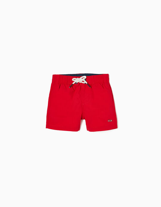 Swim Shorts UPF 80 for Baby Boys, Red