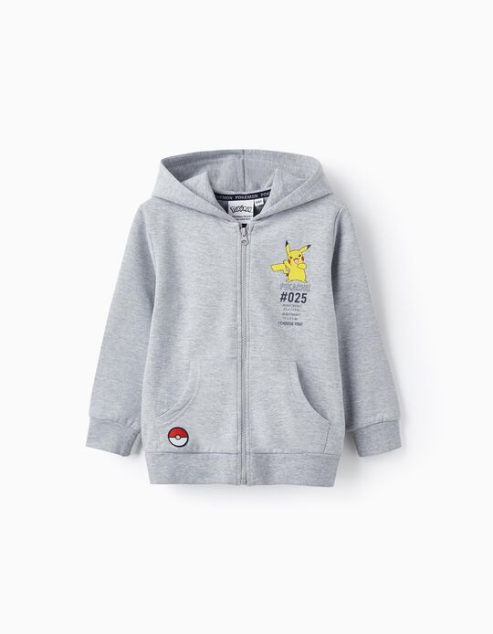Cotton Jacket for Boys 'Pikachu', Grey
