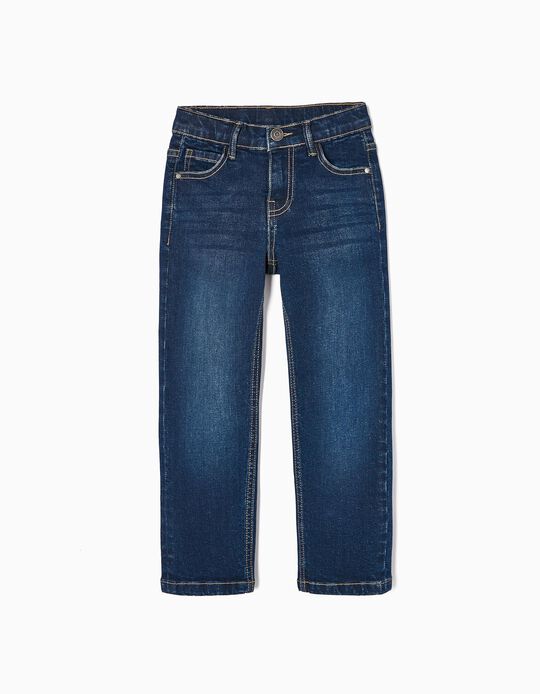 Buy Online Cotton Jeans for Boys 'Slim Fit', Dark Blue
