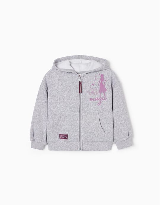 Cotton Jacket with Thermal Effect for Girls 'Elsa', Grey