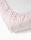 Lençol Ajustável Para Cama 120x60cm Pink Interbaby