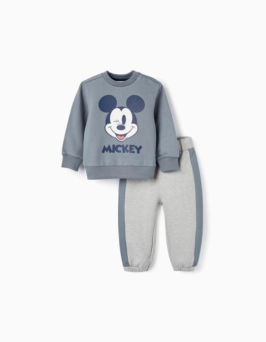 Fato de Treino para Bebé Menino 'Mickey', Azul/Cinza