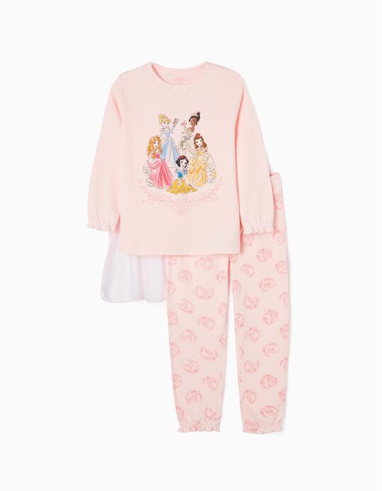 Cotton Pyjamas with Removable Cape for Girls 'Disney Princesses', Pink