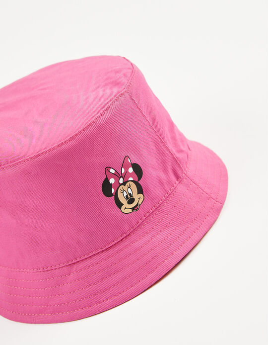 Sombrero Reversible para Bebé y Niña 'Minnie', Amarillo/Rosa