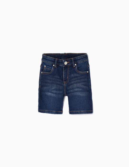 Denim Shorts for Boys, Dark Blue