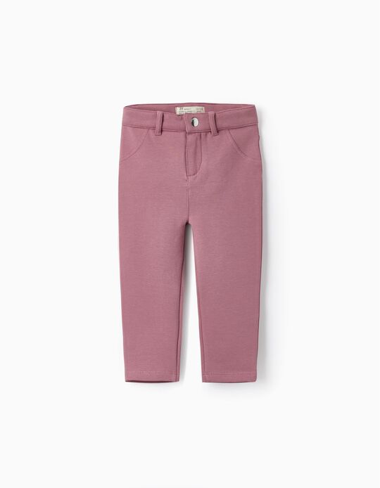 Fleece Trousers for Baby Girls, Light Purple
